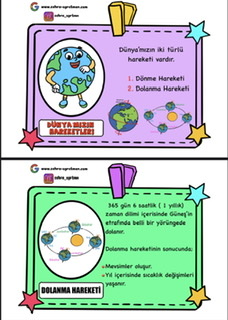 1.Konu Merak Duvarı Dünyamızın Hareketleri ( A4 )