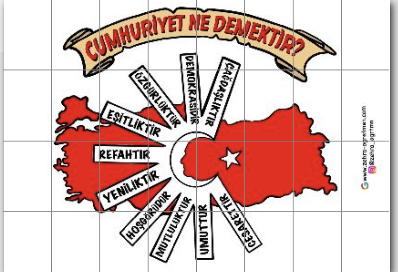 32 A4 Cumhuriyet Ne Demektir Renkli