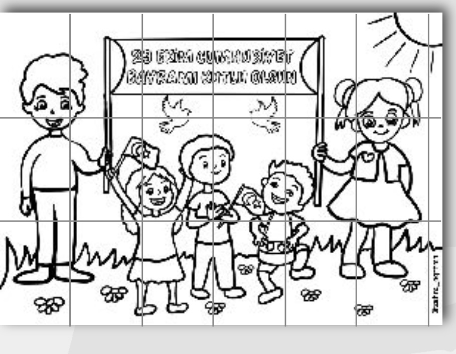 (18 a4) 29 Ekim Cumhuriyet Bayramı Boyama Pano Etkinliği