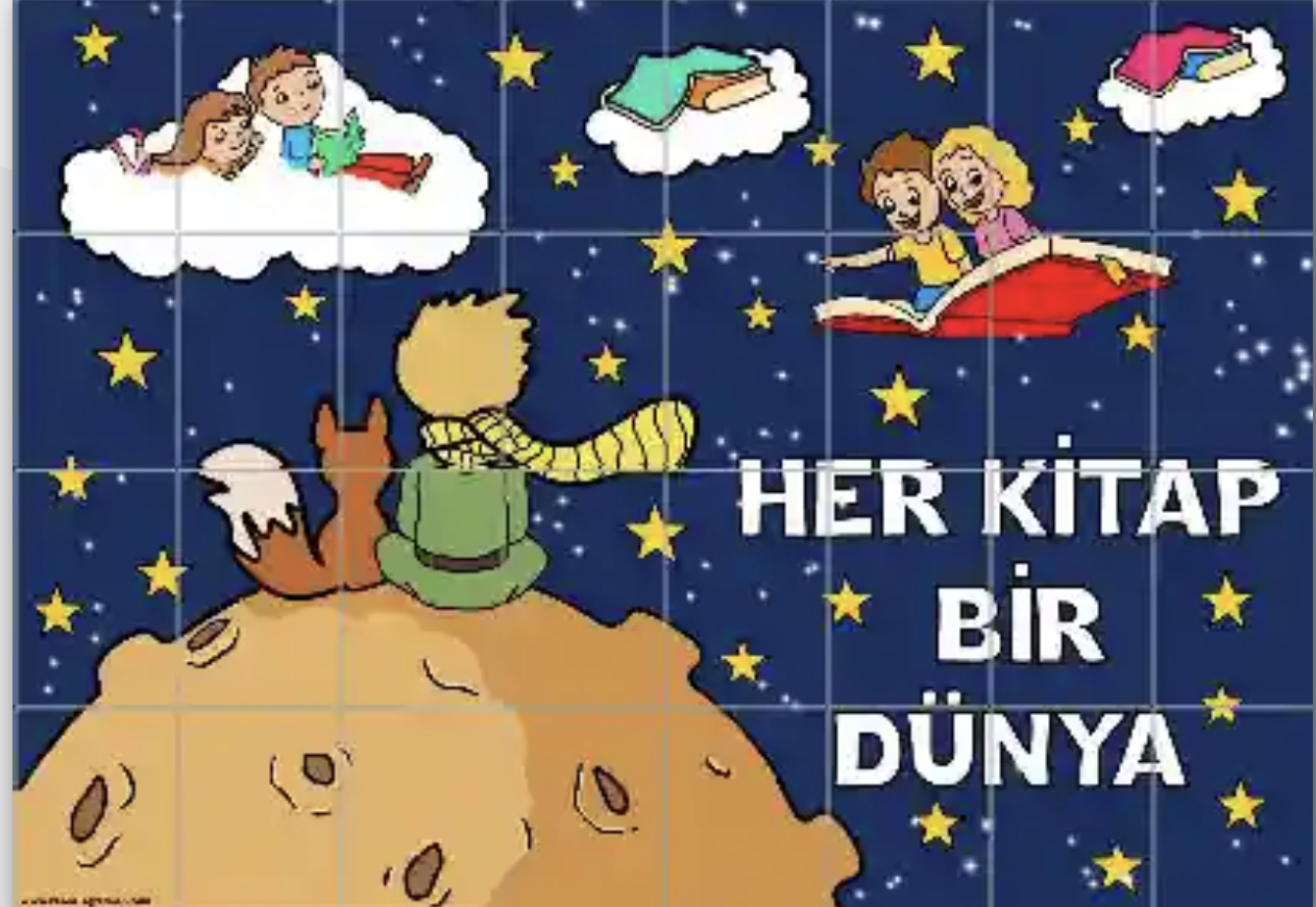 32 A4 Lacivert Arka Plan Her Kitap Bir Dünya