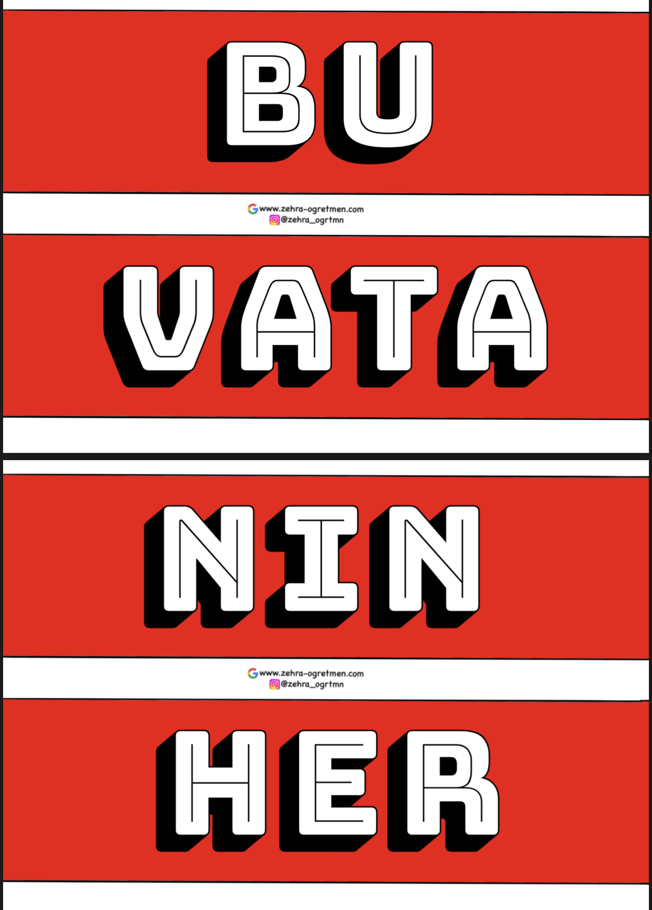 Bu Vatanın Her Karış Toprağında Senden Bir İz Var Atam ( Küçük Panolar İçin)