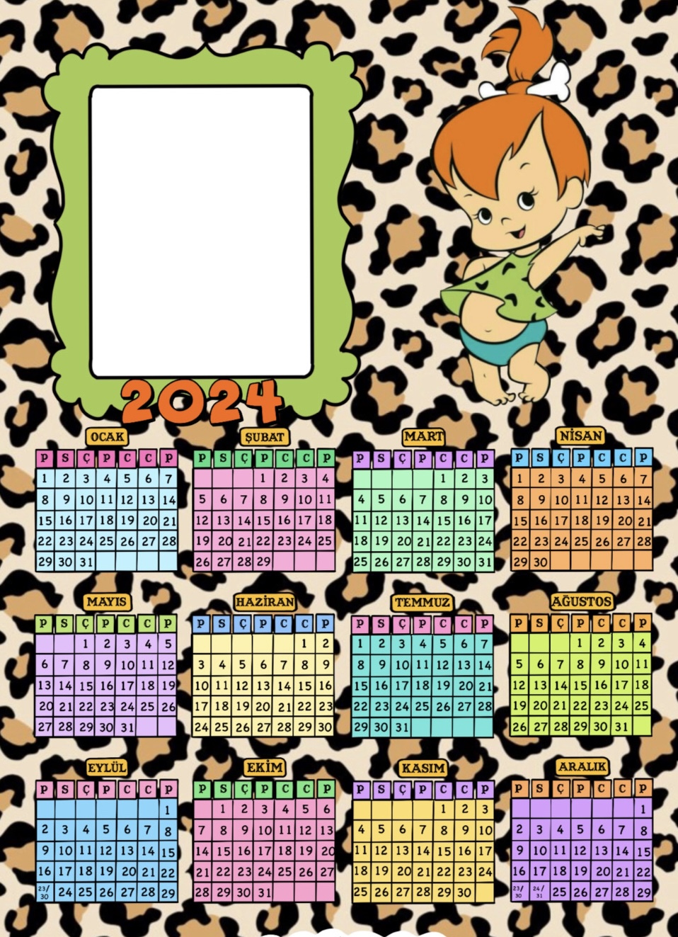 Öğrenciler İçin 2024 Takvimleri