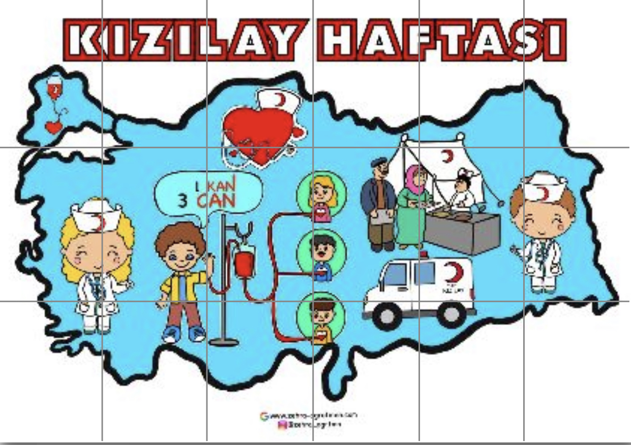 18 A4 KIZILAY HAFTASI PANO RENKLİ
