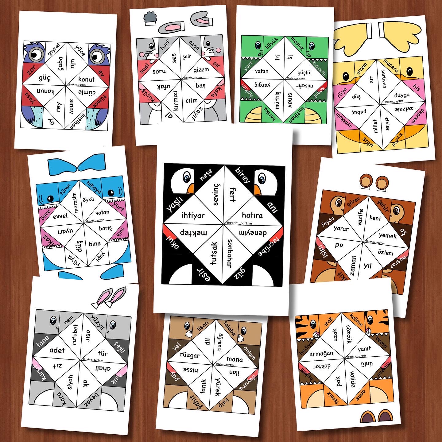 Eş Anlamlı Kelimeler Origami Tuzluk Etkinliği