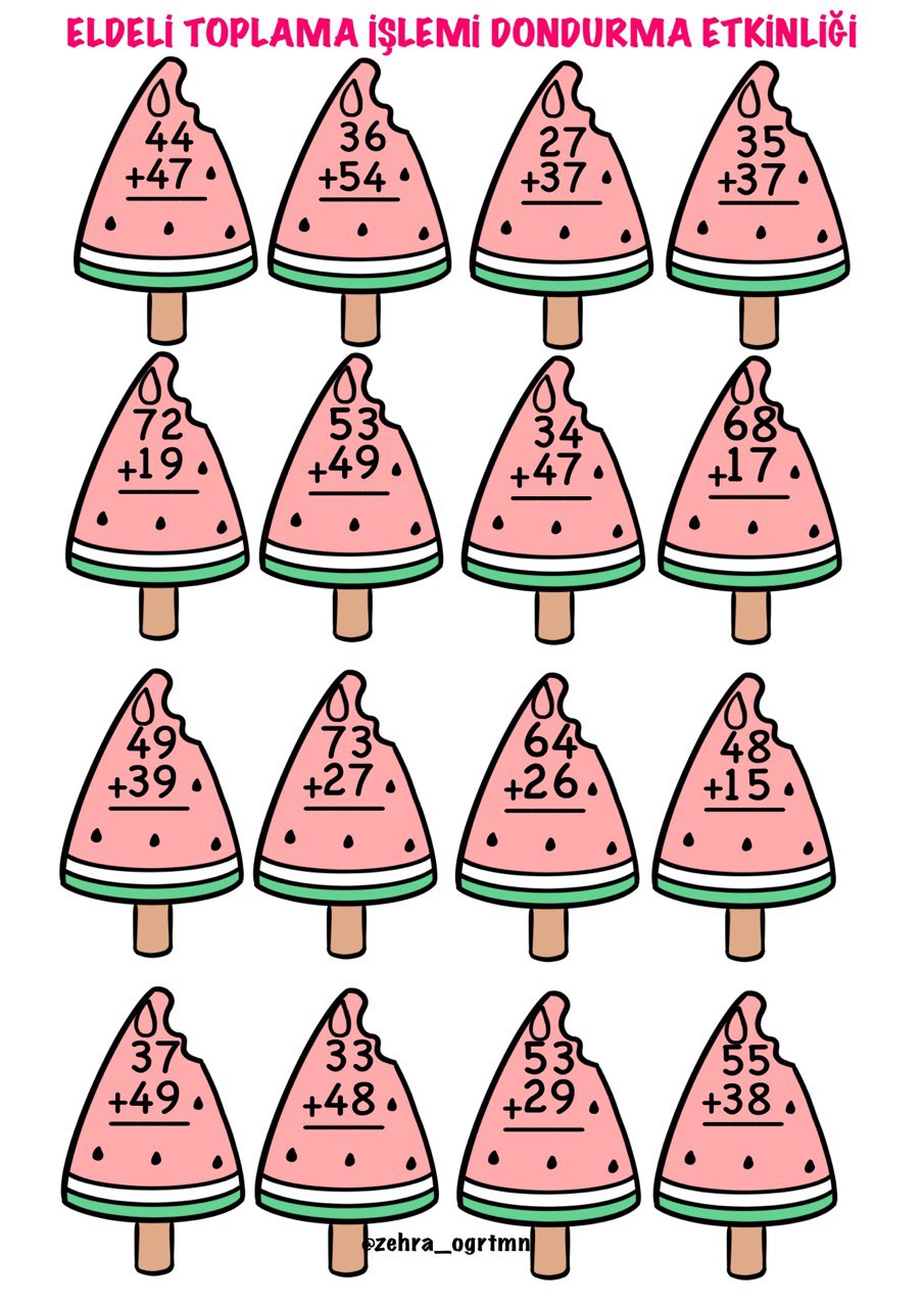 Eldeli Eldesiz Toplama İşlemi Etkinliği