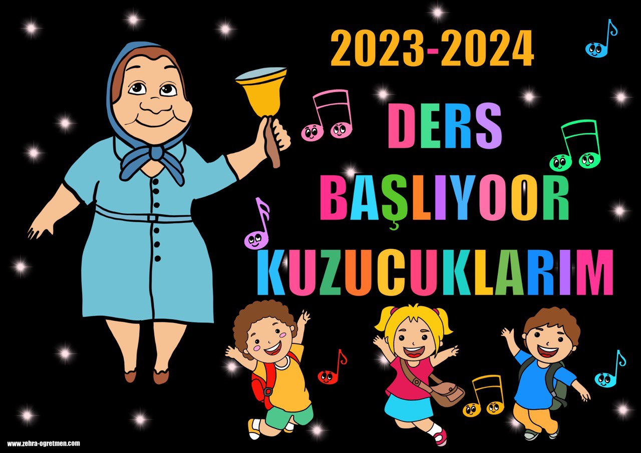 Ders Başlıyor Kuzucuklarım Dijital Pano