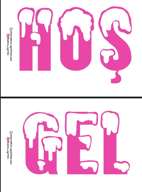 Hoş Geldin 2023 Mutlu Yıllar Yazı Şablonu ( Pembe)