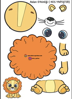 A Sesi Aslan Boya Kes Yapıştır Etkinliği