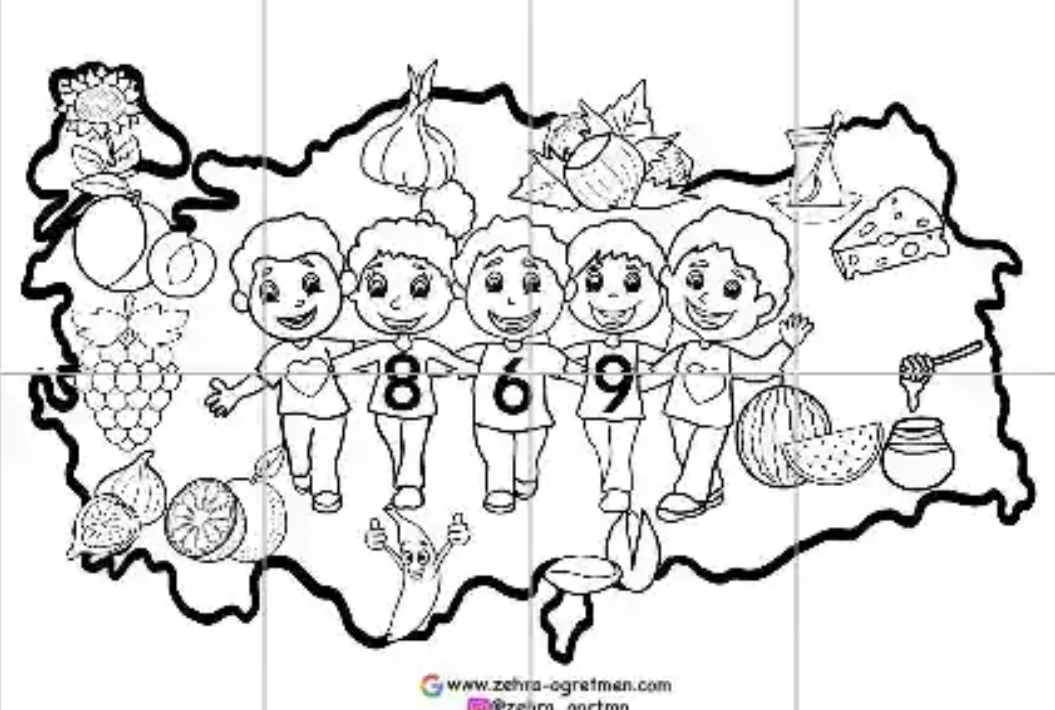 869 Yerli Malı Haritası ( 8 A4 RENKSİZ)