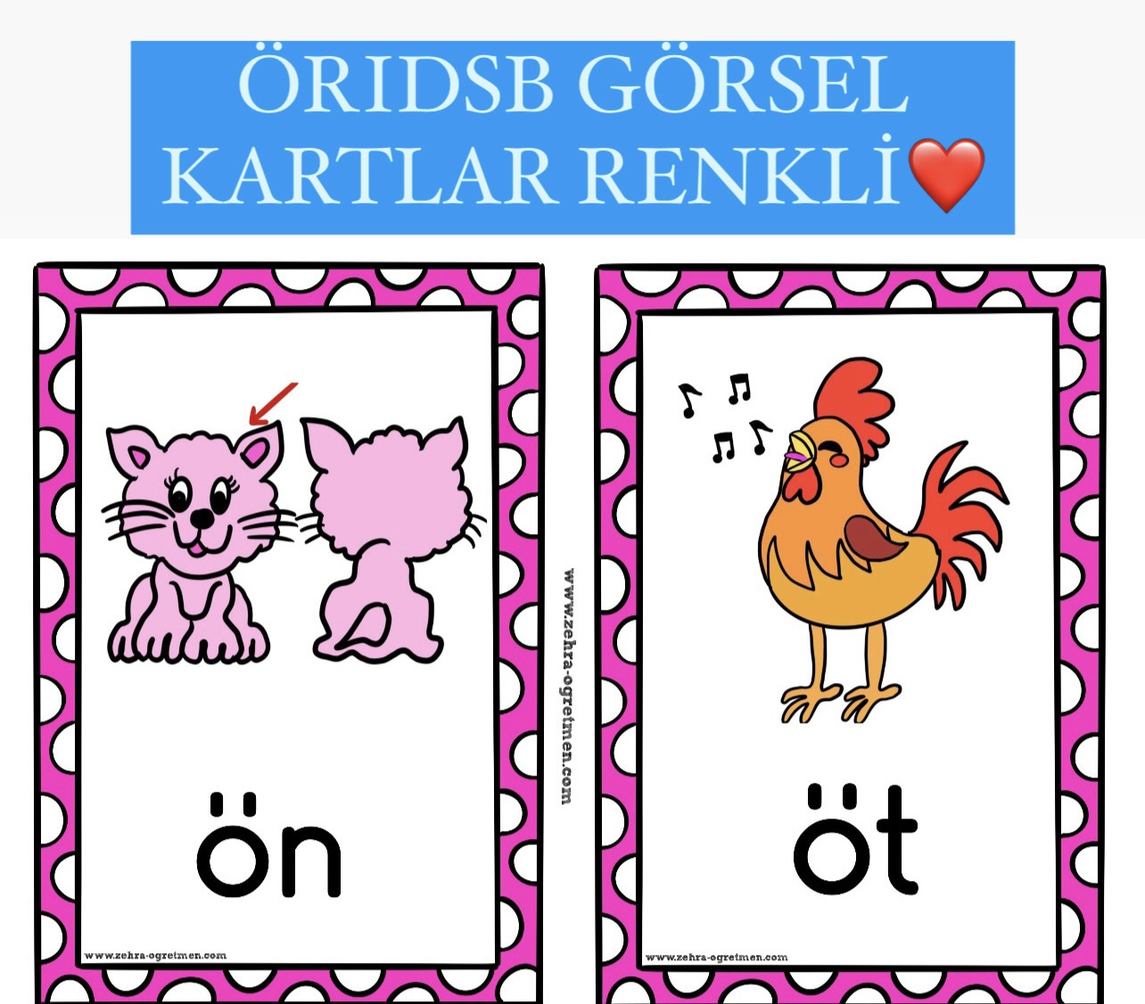 ÖRIDSB GÖRSEL KARTLAR 133 ADET RENKLİ (2023)