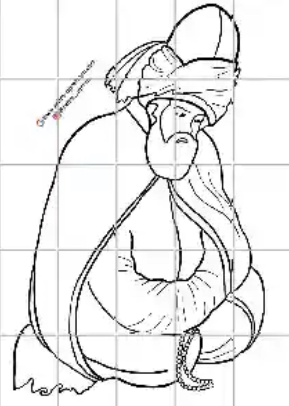 25 A4 Mevlana Görseli RENKSİZ