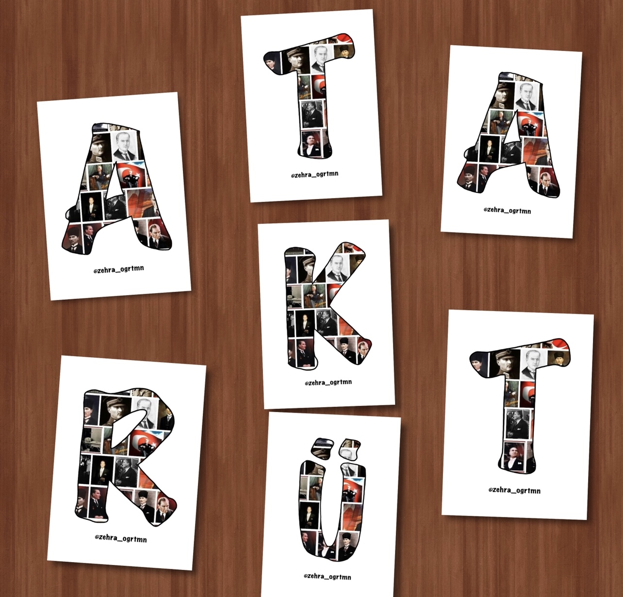 Atatürk  Fotoğraflarından ATATÜRK Yazısı