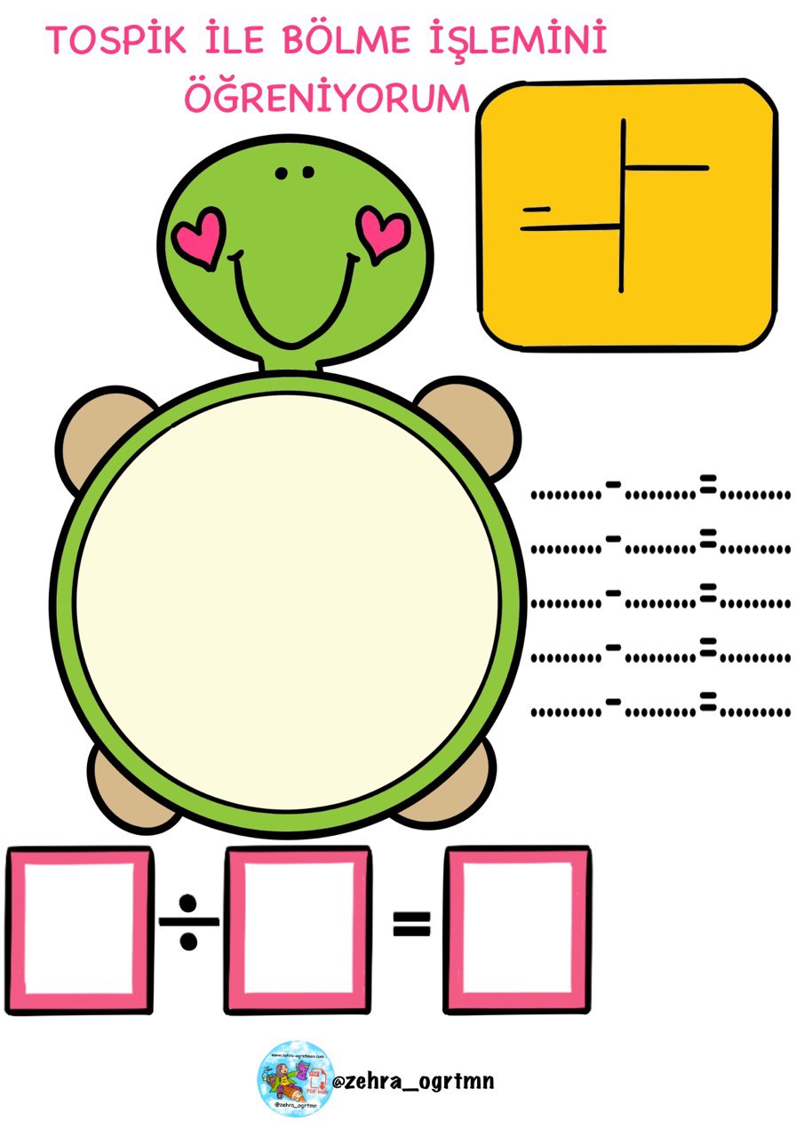 Tospik İle Bölme İşlemi Yaz Sil ve Etkinlikleri
