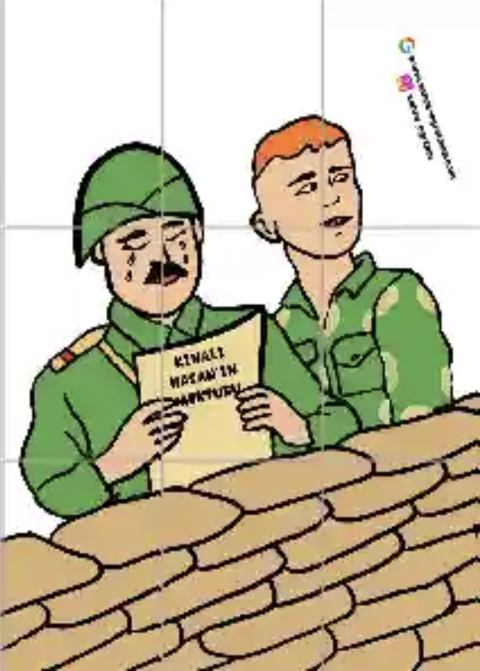 9 A4 Kınalı  Hasan ve Komutanı RENKLİ