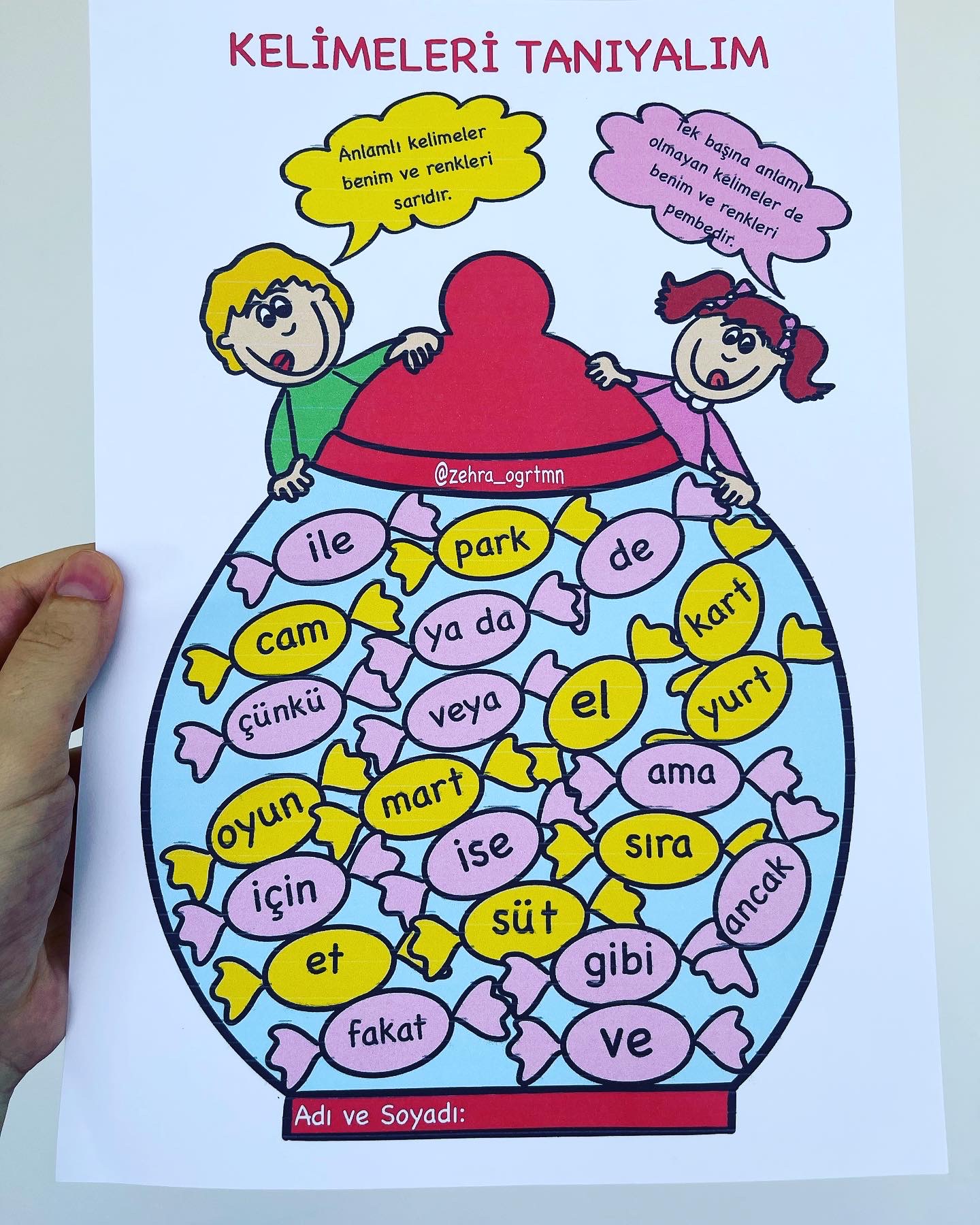 Tek Başına Anlamı Olmayan Kelimeler Etkinlikleri