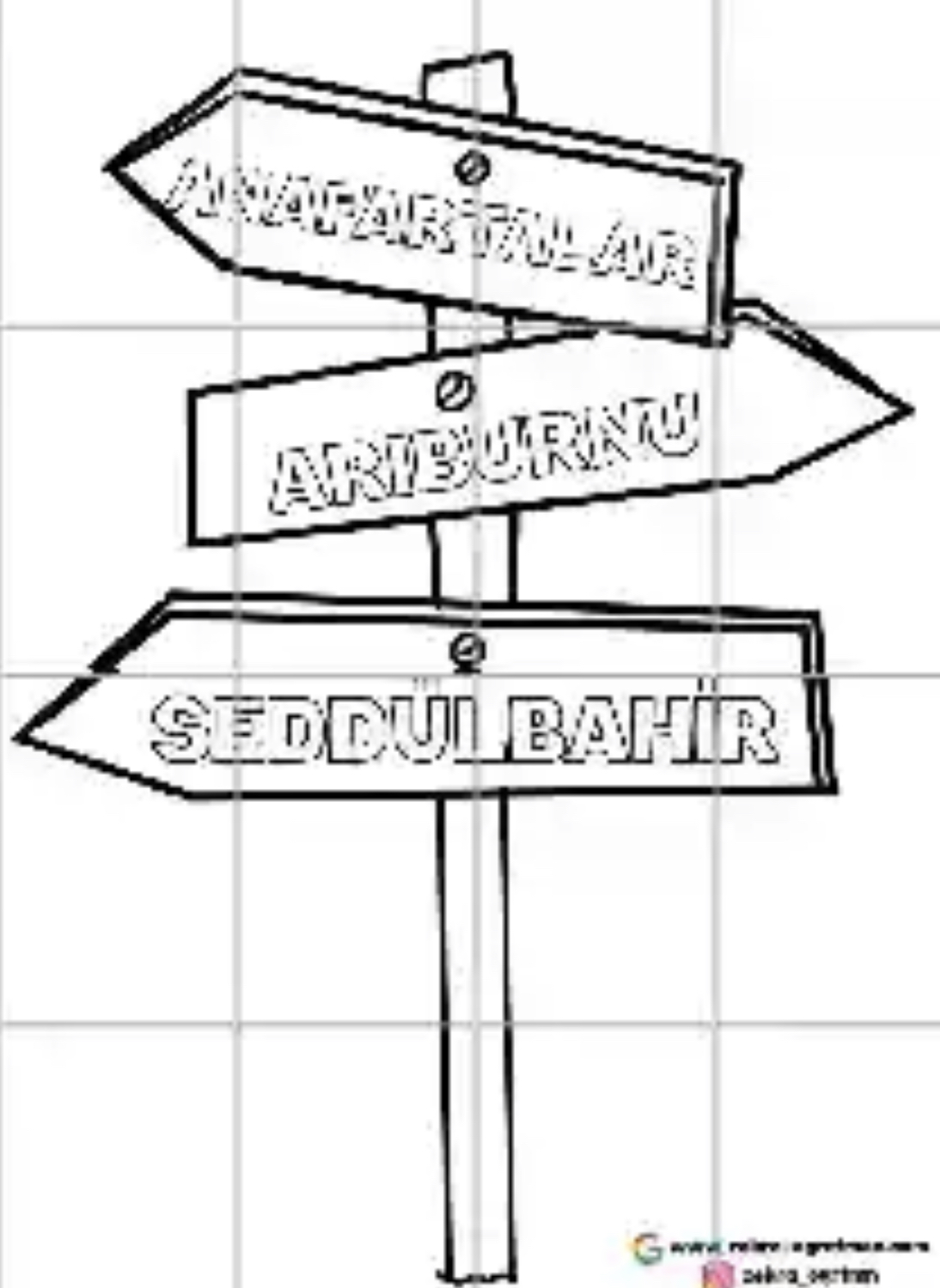 16 A4 Yön Tabelası RENKSİZ