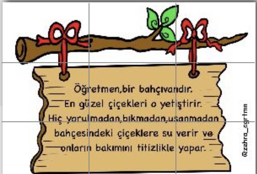 (9 a4) Öğretmenler Günü Tabela