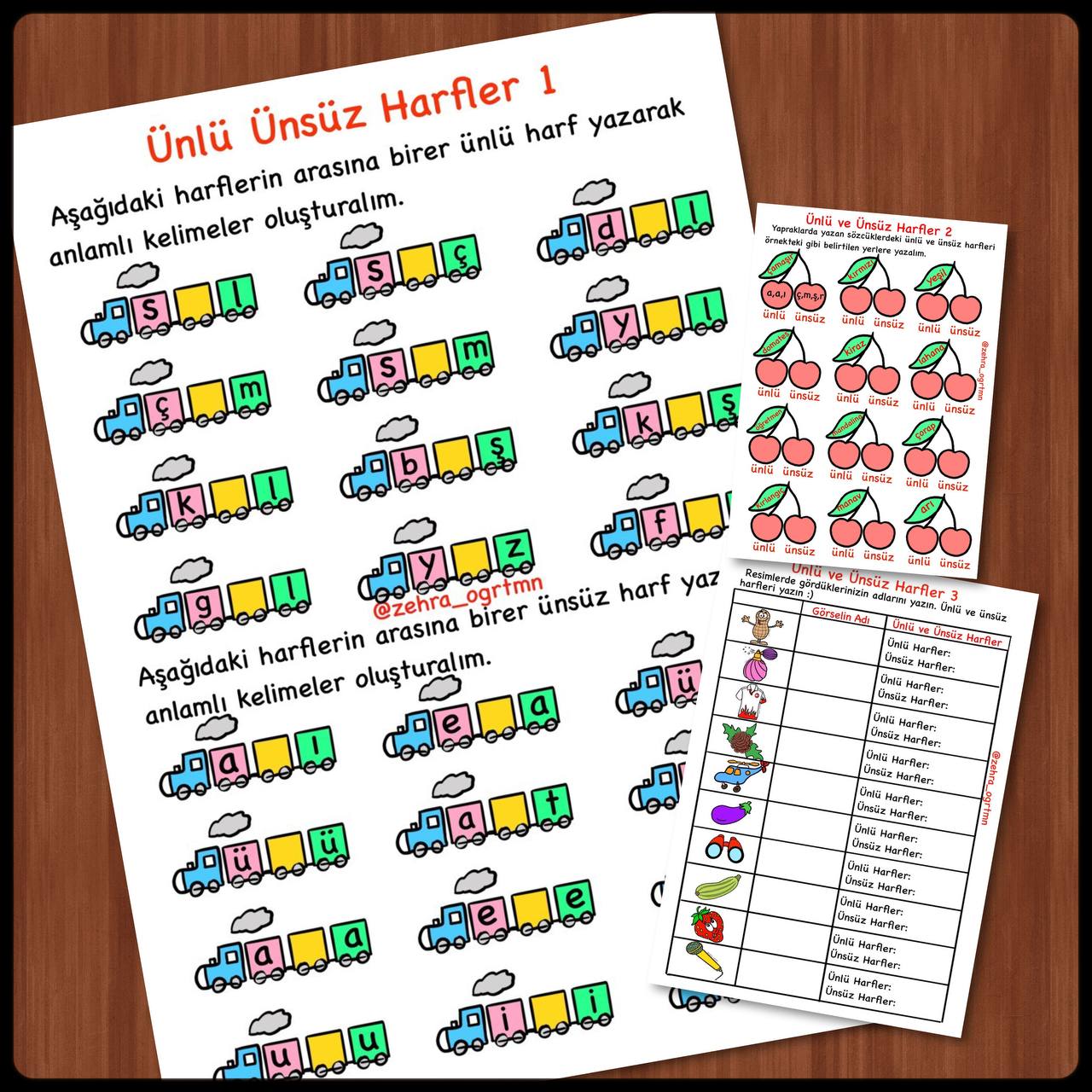 Ünlü ve Ünsüz Harfler Etkinliği