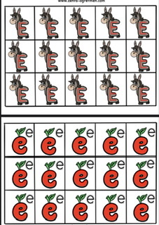 Deftere Yapıştırmalık E Sesleri RENKLİ RENKSİZ