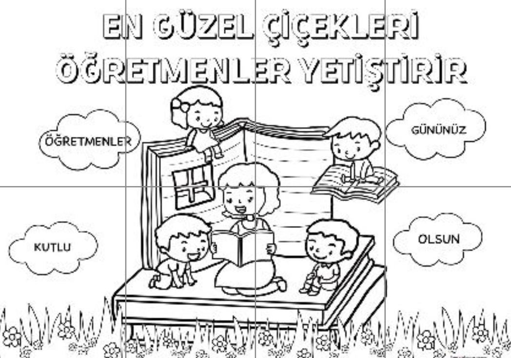 8 A4 Grup Boyama Çalışması Pano 4