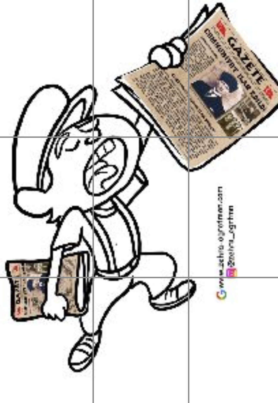 9 A4 Gazete Satan Çocuk 1 RENKSİZ