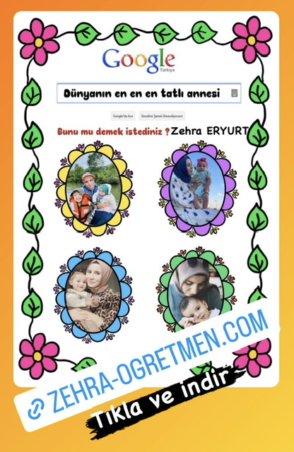 Dünyanın En Tatlı Annesi Etkinliği ( 4 Çerçeveli)