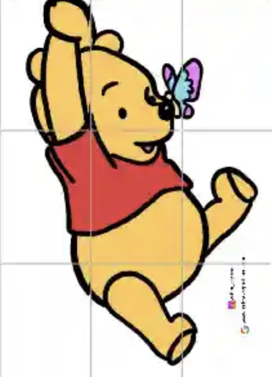 9 A4 Pano Görselleri RENKLİ ( Winnie the pooh)
