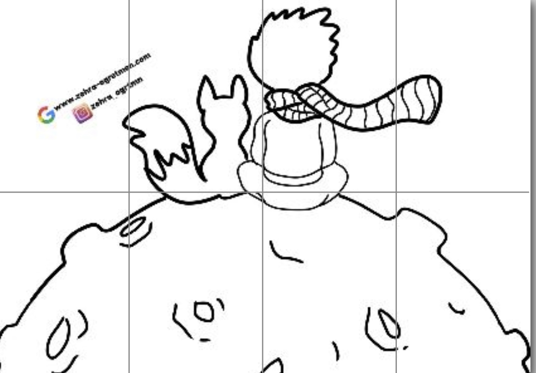 8 A4 Küçük Prens RENKSİZ