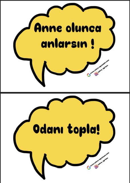 Anne Sözleri BÜYÜK BOY RENKLİ