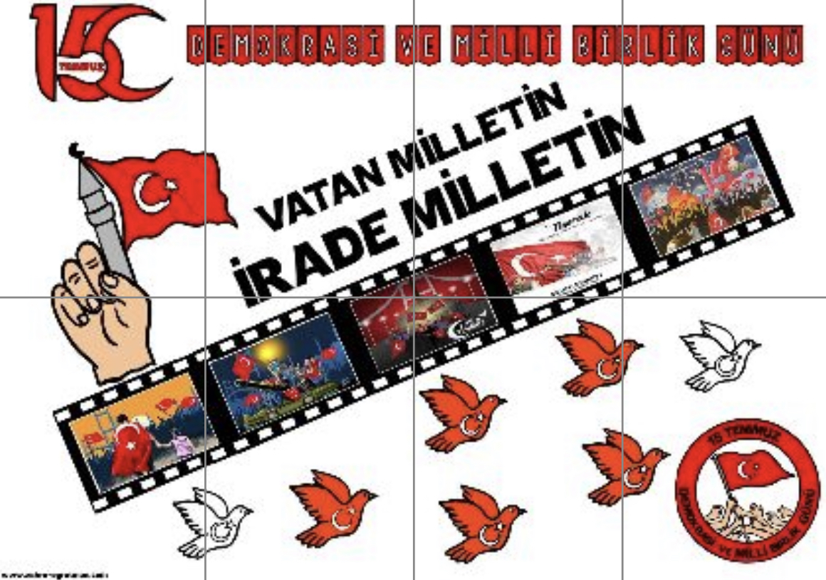 8 A4 15 Temmuz Panosu 2 ( BEYAZ ARKA PLANLI)