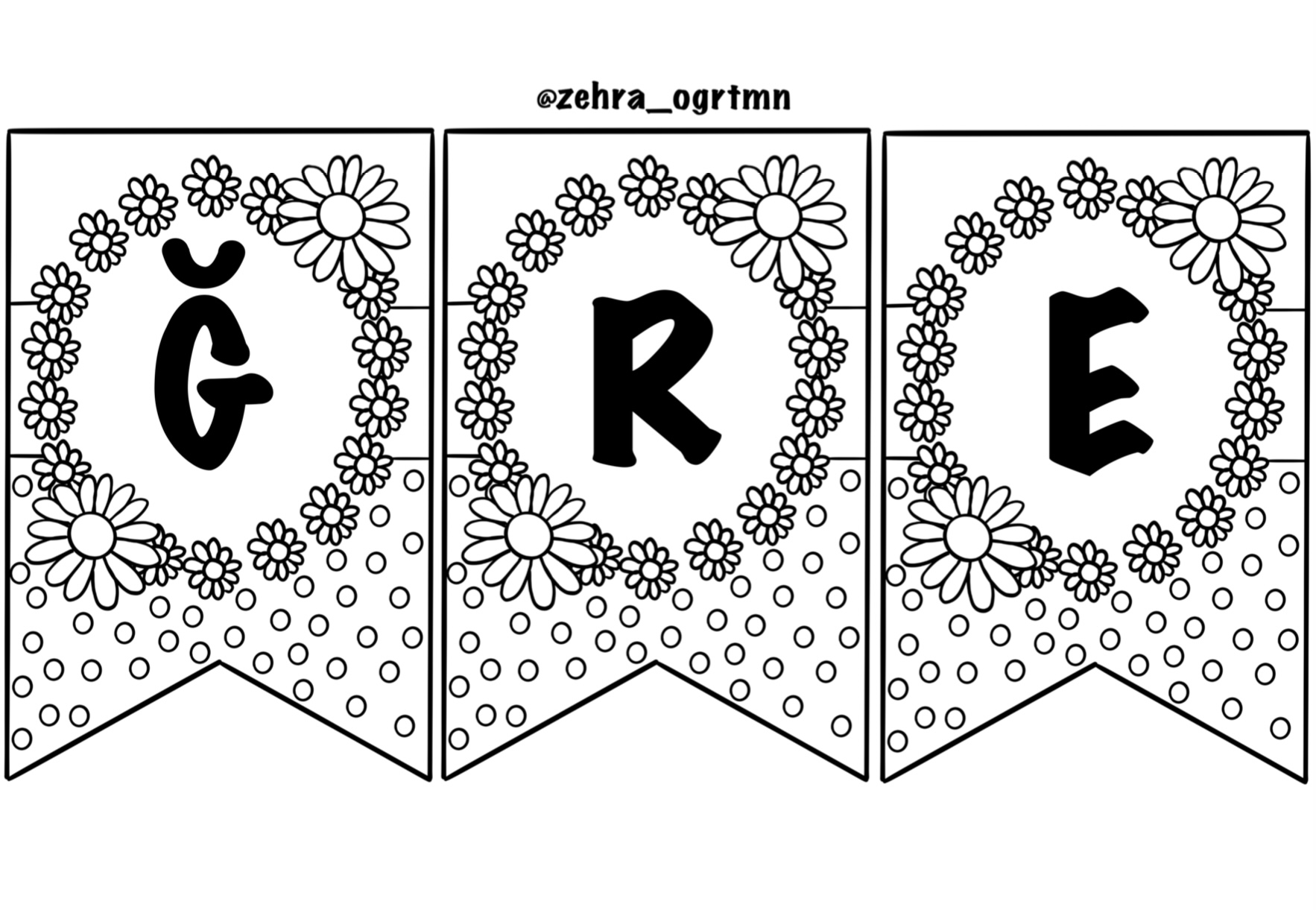 (Renksiz) 24 Kasım Öğretmenler Gününüz Kutlu Olsun Flamaları