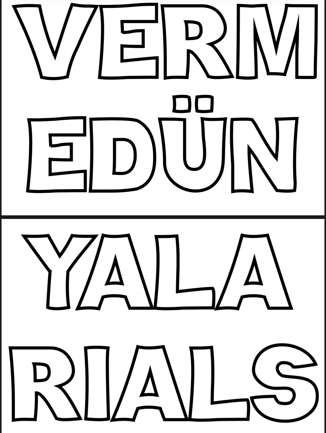 Verme Dünyaları Alsan da Bu Cennet Vatanı BÜYÜK BOY
