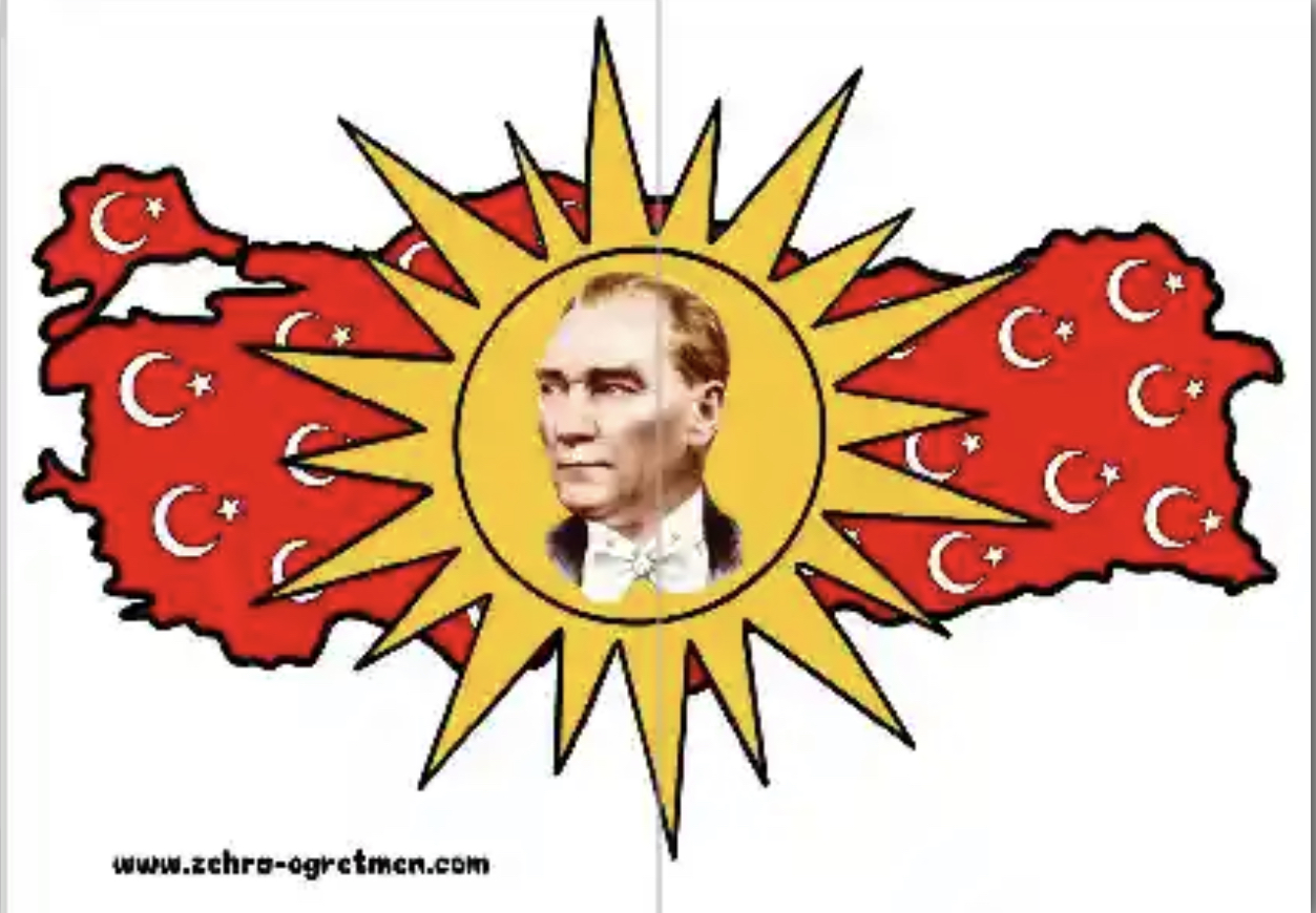 2 A4 Atatürk’lü Türkiye Haritası 19 Mayıs ( RENKLİ)