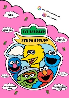 A4 Susam Sokağı Karne Kılıfı Ön Kapak 5