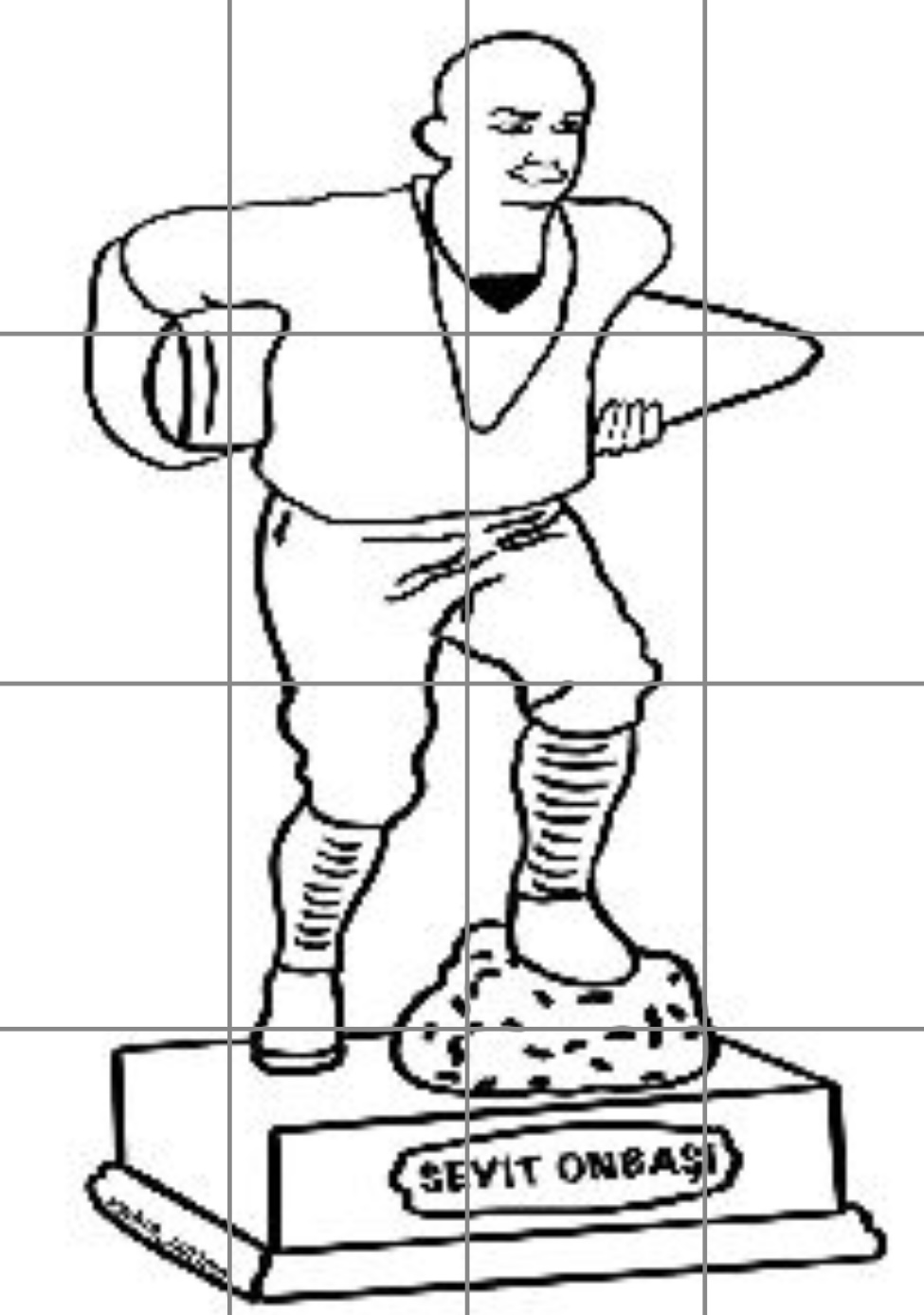 16 A4 Seyit Onbaşı Dev Poster ( Renksiz)