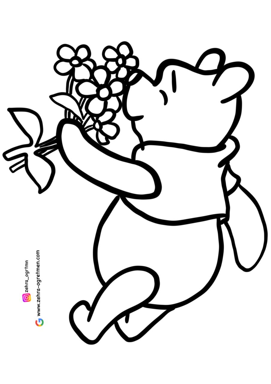 4 A4 Pano Görselleri RENKSİZ ( Winnie the pooh)