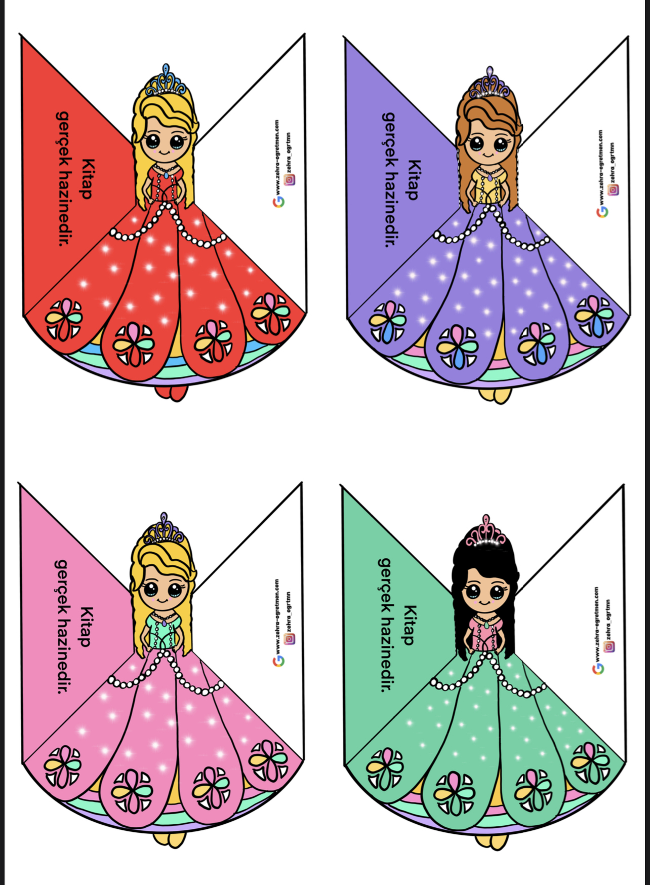 Prenses Kitap Ayraçları