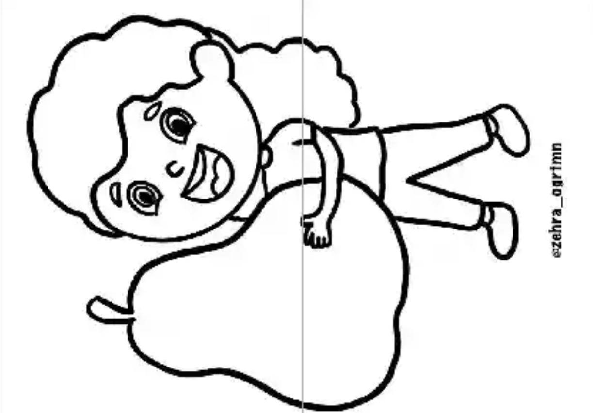 2 A4 Meyve Tutan Çocuklar RENKSİZ