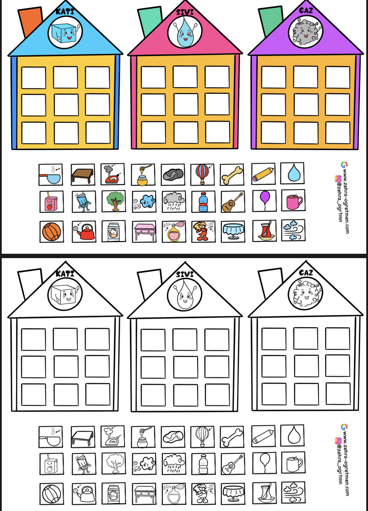 Maddenin Halleri İnteraktif Defter Etkinliği 2