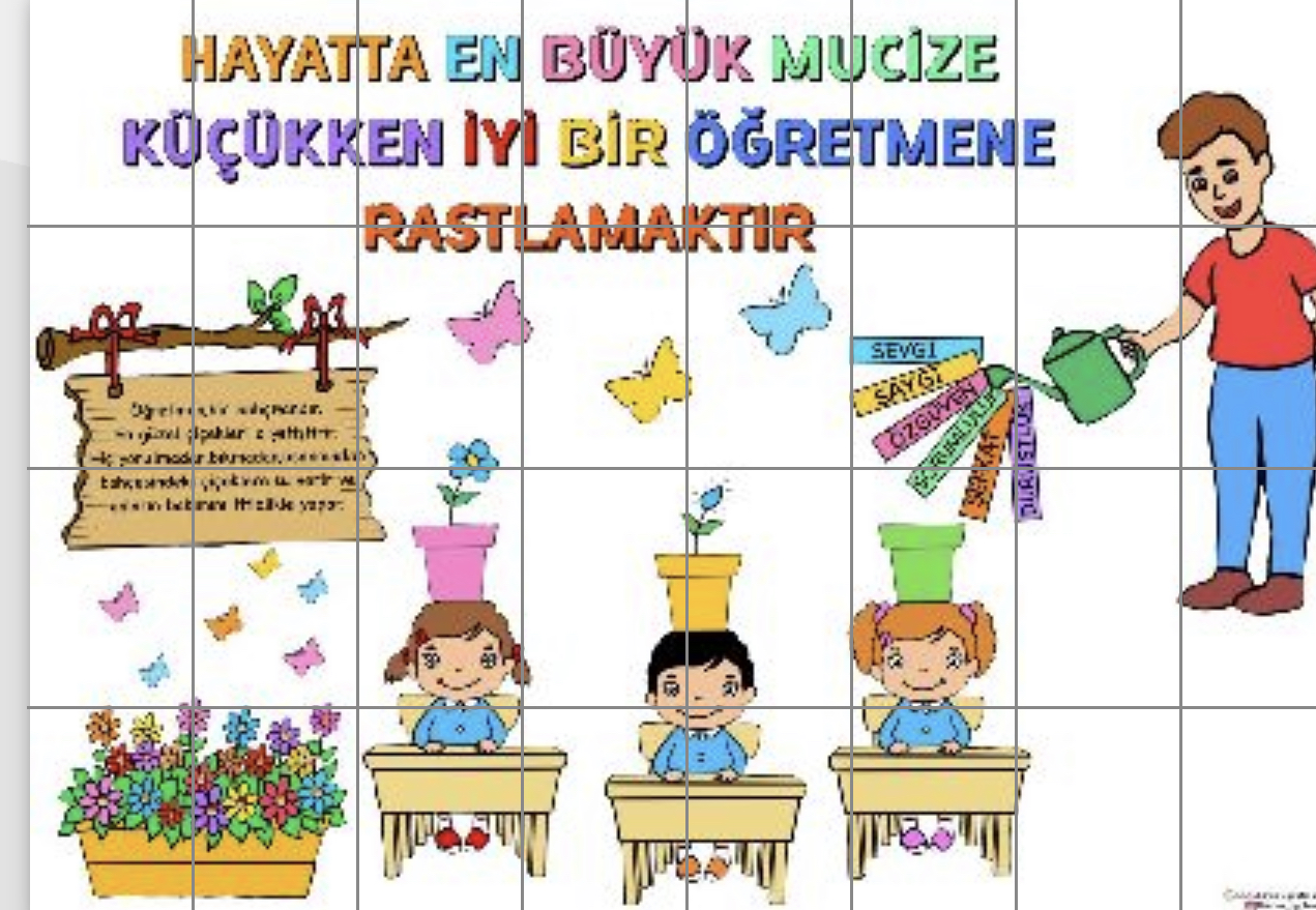 32 A4 ( Erkek Öğretmen) Hayatta en büyük mucize küçükken iyi bir öğretmene rastlamaktır ( ARKA PLAN BEYAZ)