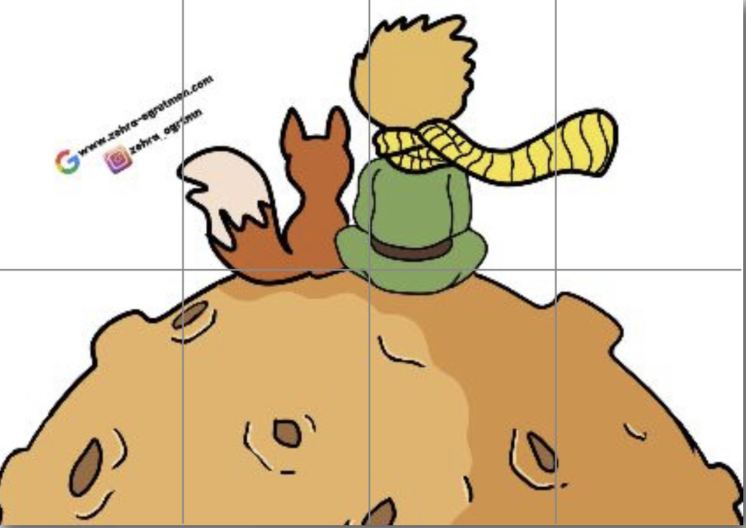 8 A4 Küçük Prens RENKLİ