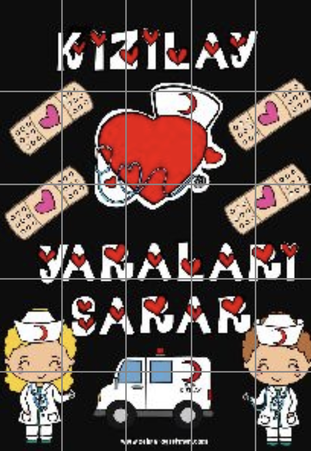 25 A4 RENKLİ Kızılay Panosu