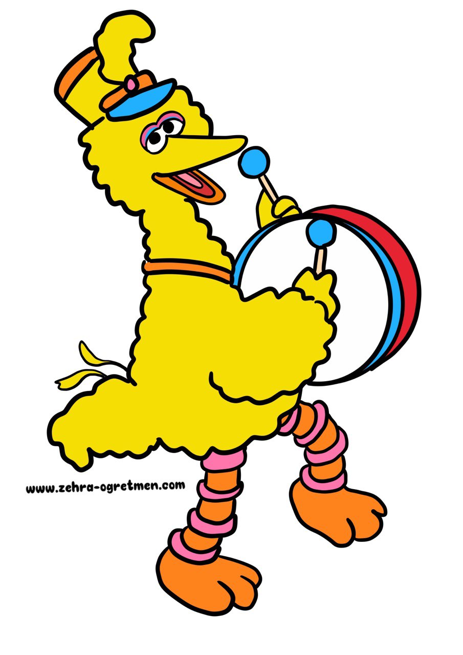 4 A4 Susam Sokağı Karakteri 1 RENKLİ