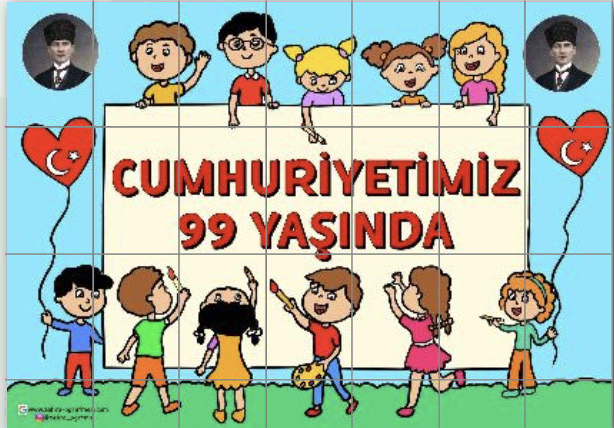 28 A4 RENKLİ Cumhuriyetimiz 99 Yaşında Panosu