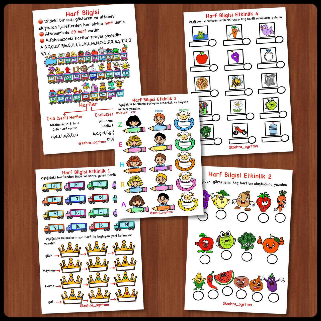 Harf Bilgisi Etkinlikleri