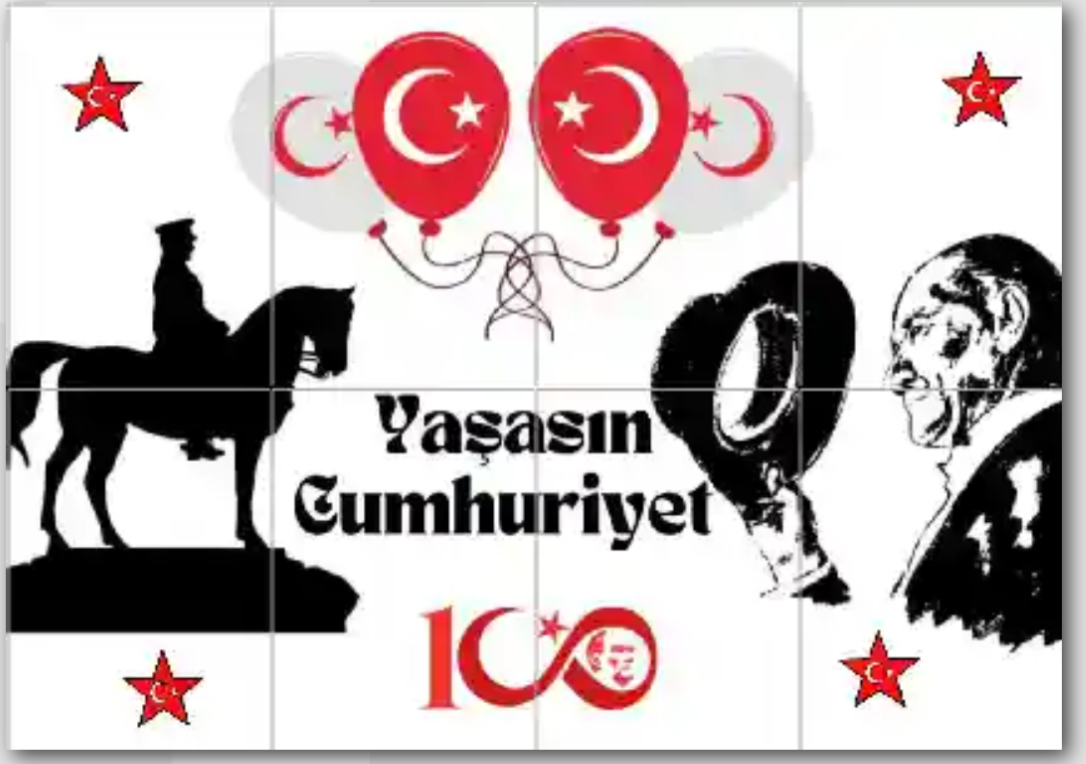 8 A4 Yaşasın Cumhuriyet Panosu 2