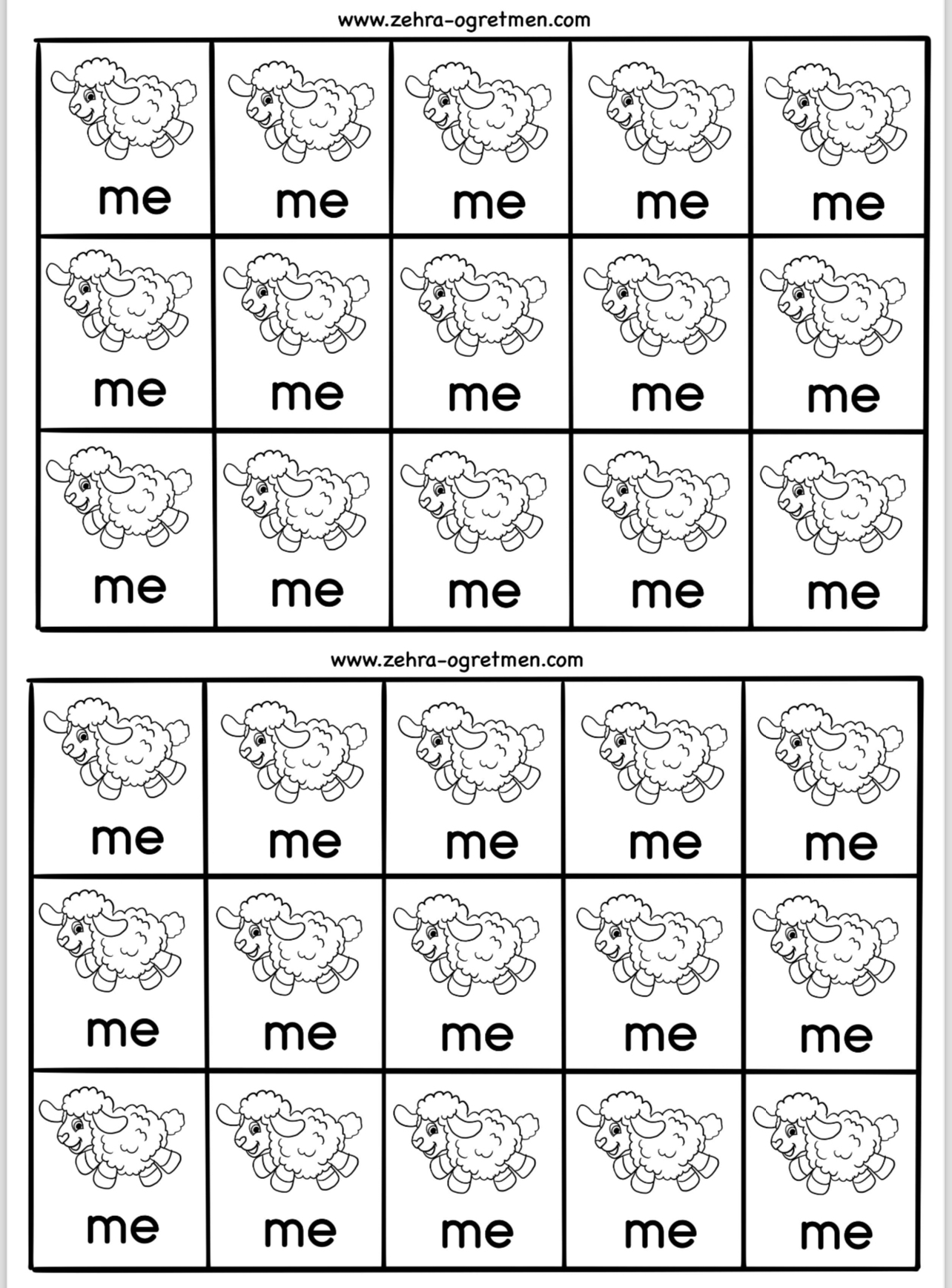 M Sesi Defter Dikte Görselleri ( 30 Öğrenci İçin RENKSİZ )