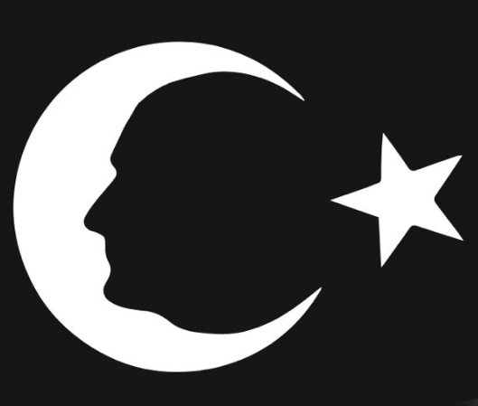 10 Kasım Pano 2 ( Atatürk Silüetli Ay Yıldız 4 A4 )