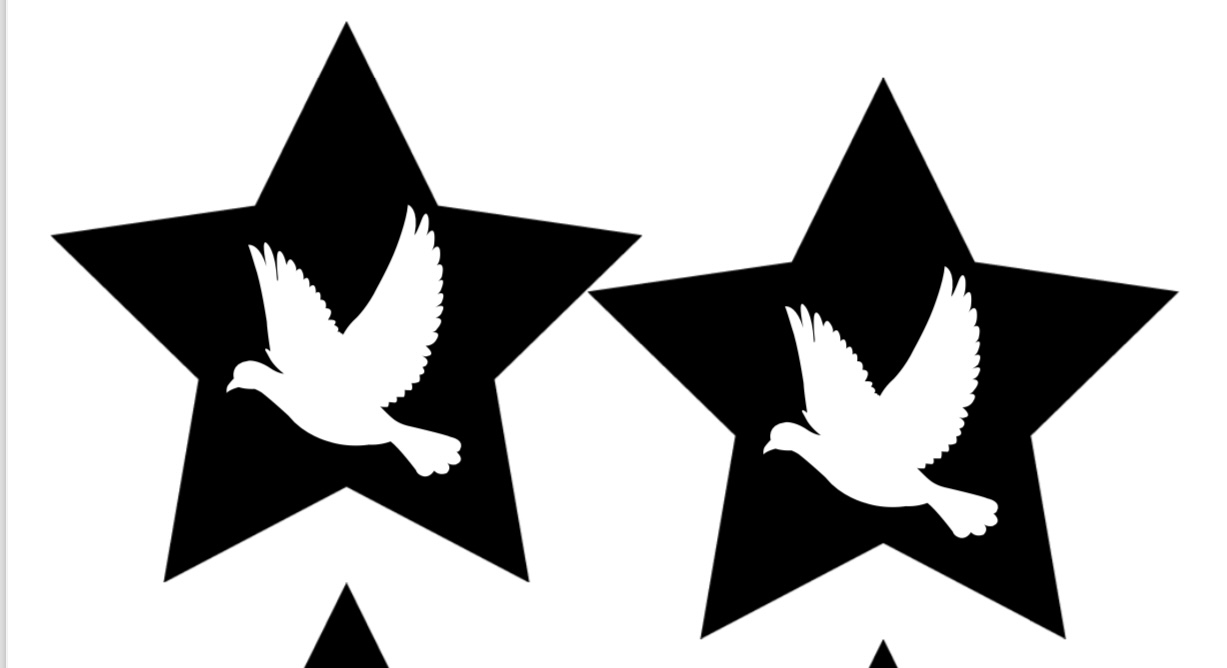 10 Kasım Pano 5 ( Güvercinli Yıldızlar )