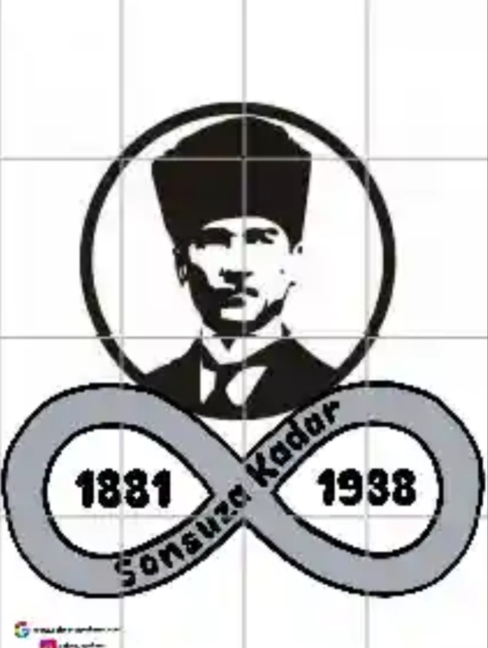 ( PANO 4) Atatürklü Sonsuzluk Sembolü 16 A4 RENKLİ